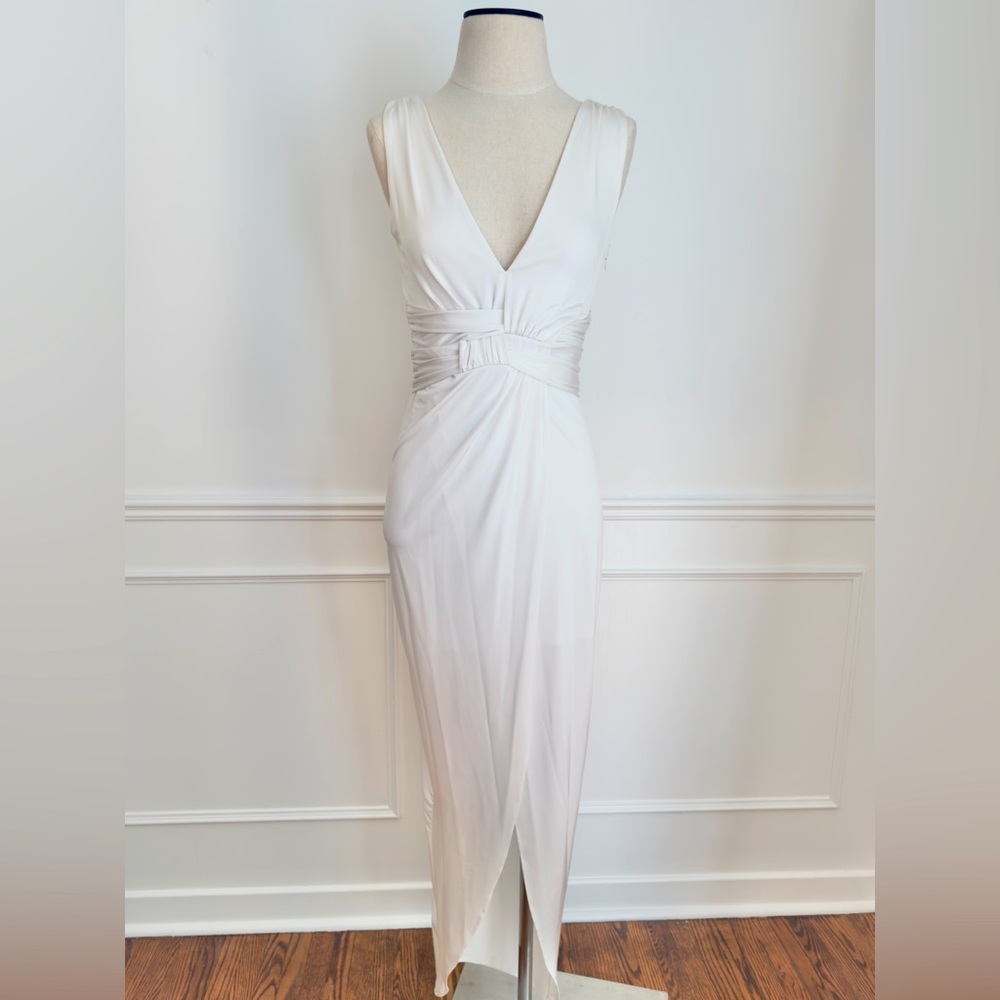 XS Marciano gown with sexy front slit